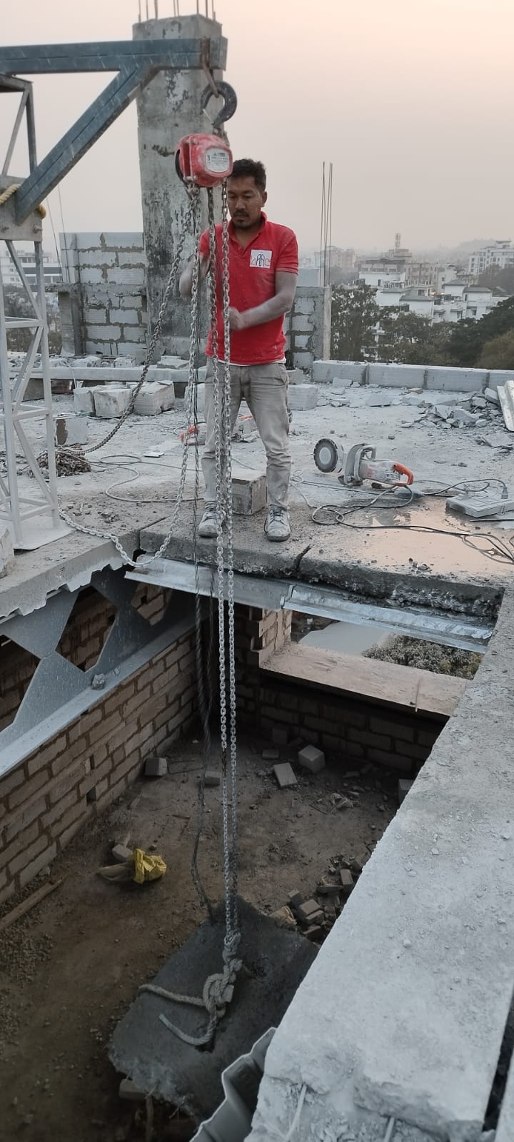 Diamond Cutting of Slab